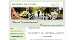 Desktop Screenshot of californiaprenuptial.com